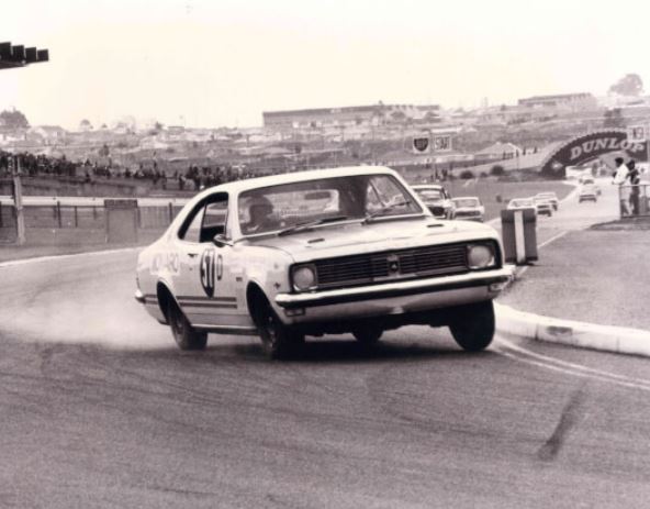 Holden HT Monaro race car 57D in action in its heyday.