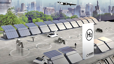 France has plans for rooftop air taxi services, powered by hydrogen.