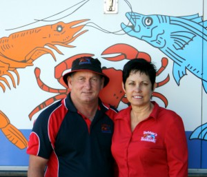 Mark and Debbie Ahern of Debbie's Seafood