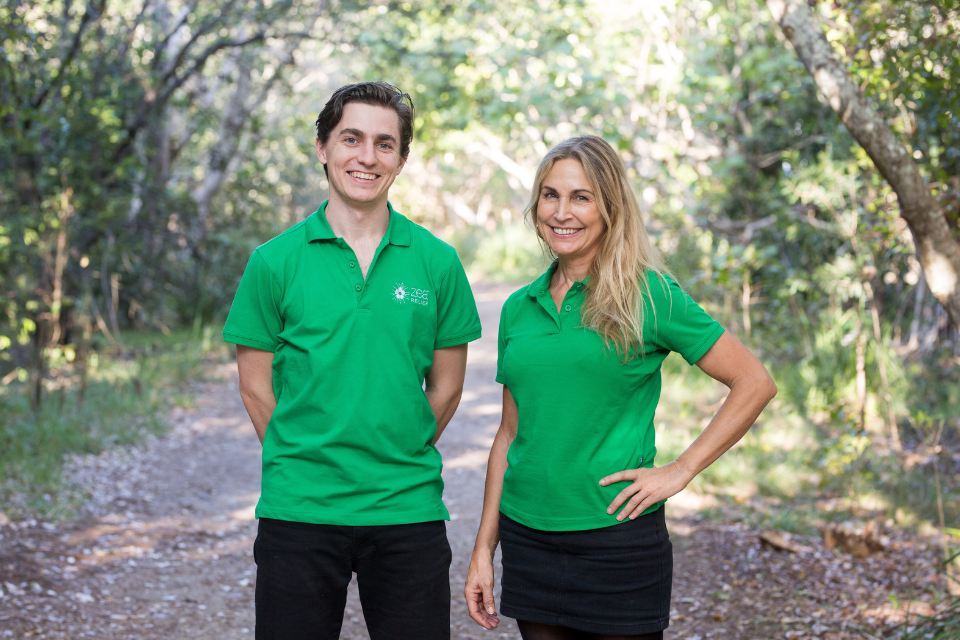 Zea Relief founders Hayden and Michelle Brass.