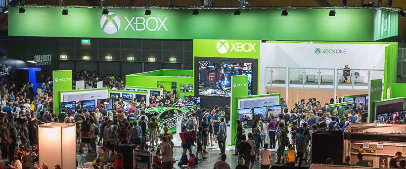 Xbox display at EB Games exhibition Sydney, by icatchers.