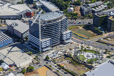 Charter Hall's 100 Skyring under construction.