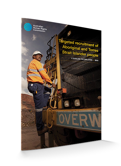 The resources sector actively targets recruitment and training of Indigenous Australians.