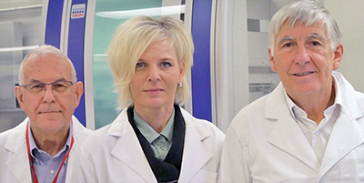 Colvera team members Graeme Young, Sanne Pedersen and Peter Molloy.