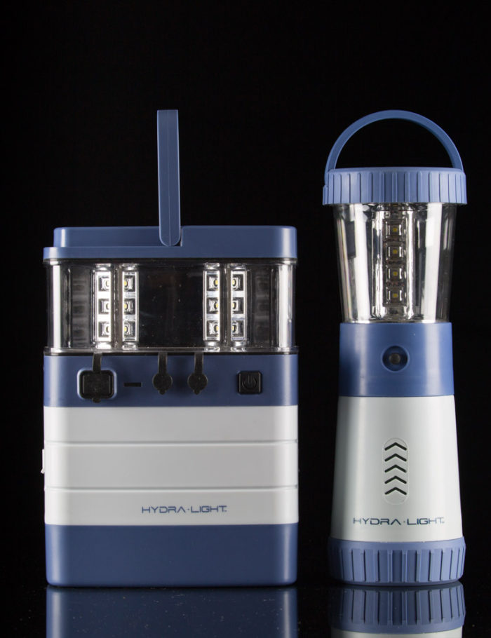 Hydra Light lanterns run on salt water.