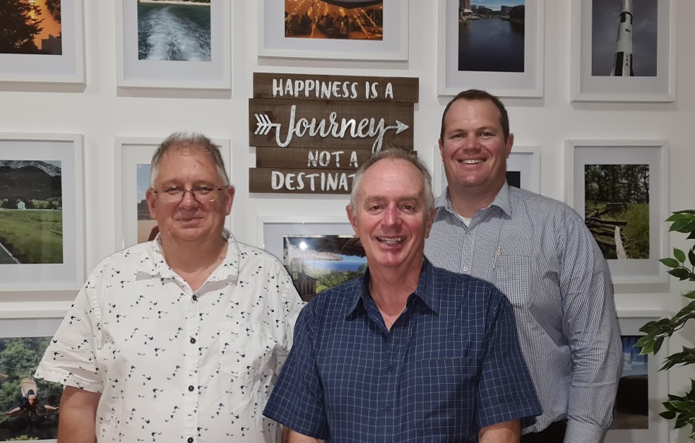 The REDaffect creation team (from left) Philip Jensen, Peter Scragg and Cuen Bibb.