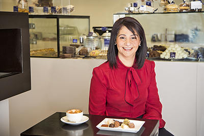 Tina Angelidis, director of Adora Handmade Chocolates.