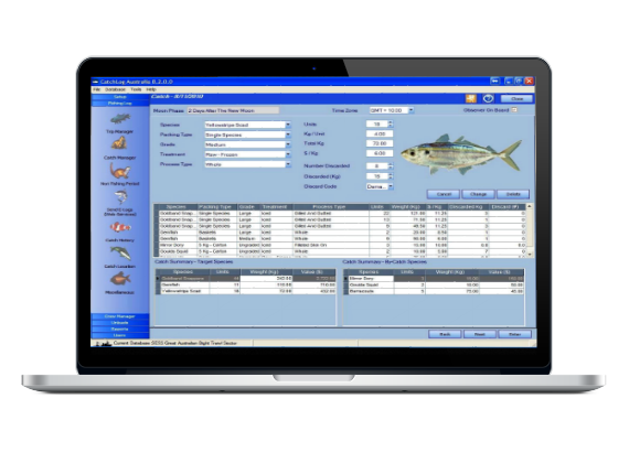 Catchlog displayed on a Macbook laptop.