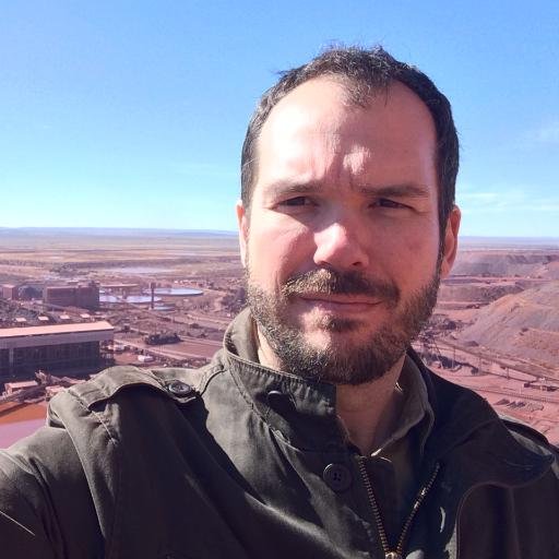 Kieren Moffat on location at a major mine site, helping companies engage with their communities for the long term.