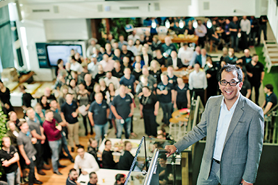 TechnologyOne CEO Edward Chung gets a lot of inspiration from enthusiastic staff who are always innovating, especially on their regular company-wide Hack Days.