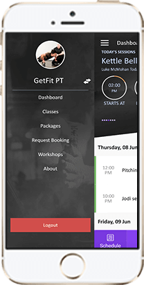 The OneFitStop platform allows gyms and studios to brand their own apps.