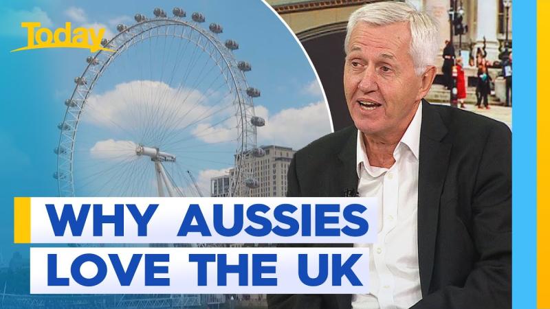 VisitBritain chairman Nick de Bois speaking on Nine's national television morning program, Today, to outline Britain's current tourism trade mission. Image: Nine on YouTube.