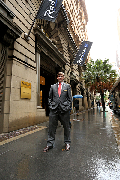Radisson Blue Sydney hotel manager Peter Rugg.